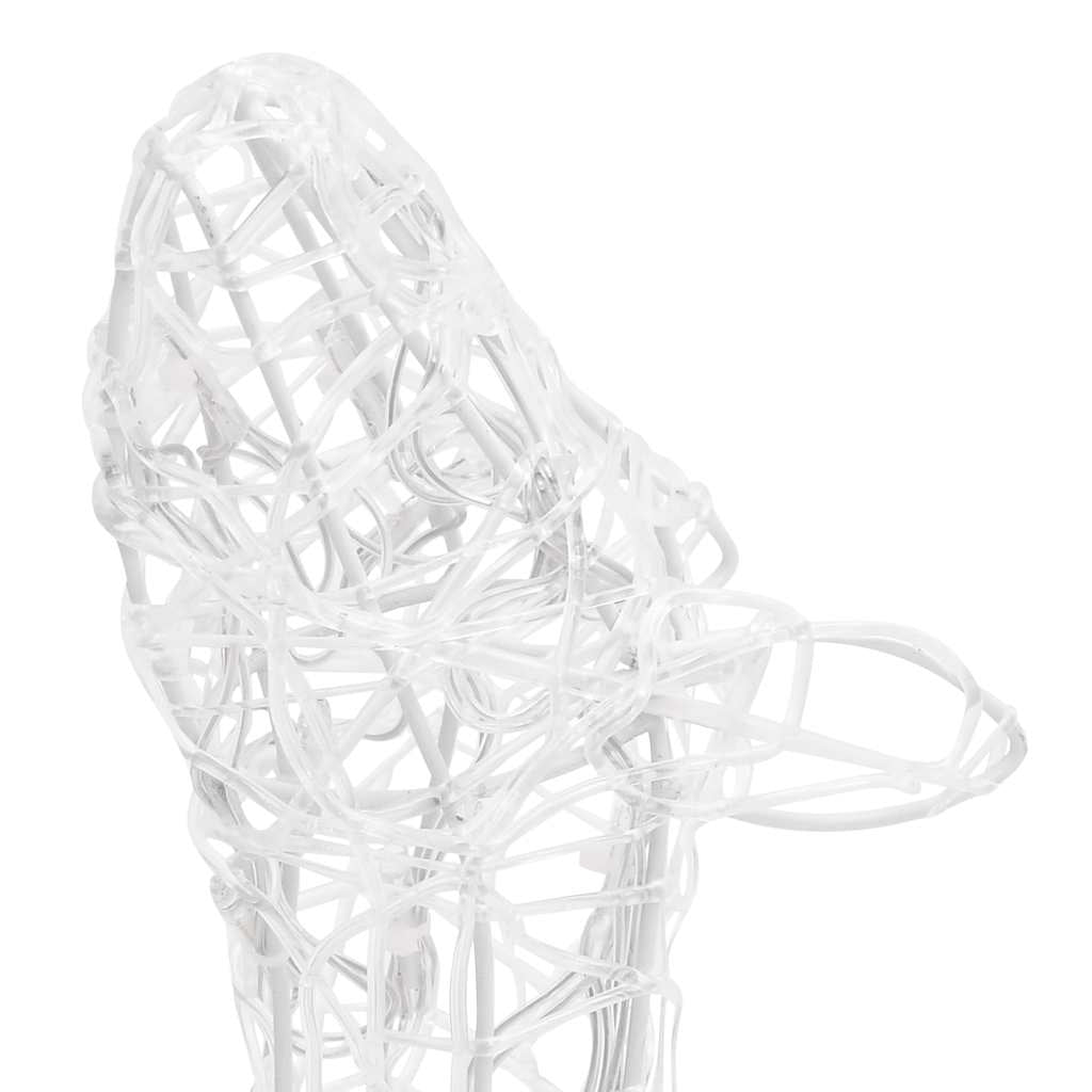 Vidaxl Familia De Renos De Navidad Acrílico Blanco Cálido 160 Leds_4