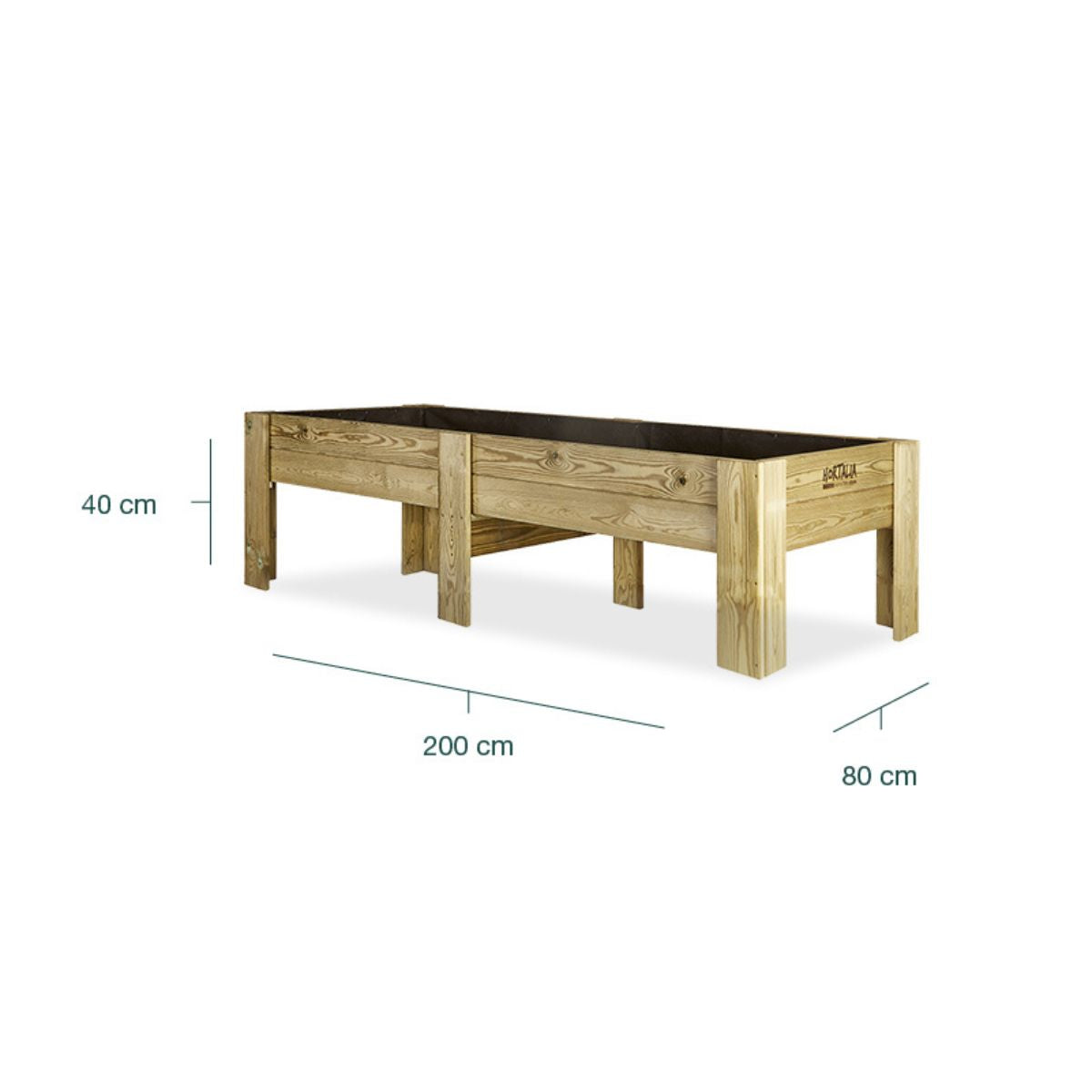 Mesa de cultivo Hortalia 270 L Gardenbrico baixa XXL40