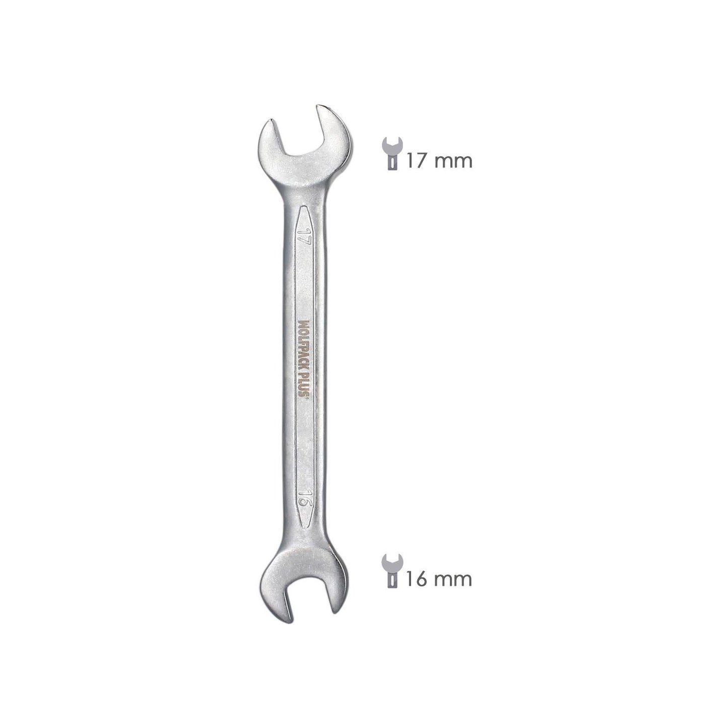 Llave Fija Plus Acero Cromo Vanadio 16x17 Din 3110. Llave Fija, Llave Fija Doble_1