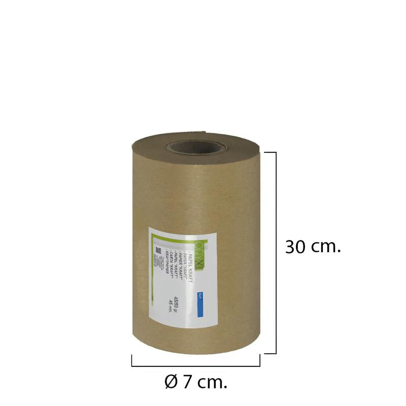 Papel Kraft 45 / 50 Gramos Rollo 30 Cm. X 45 Metros