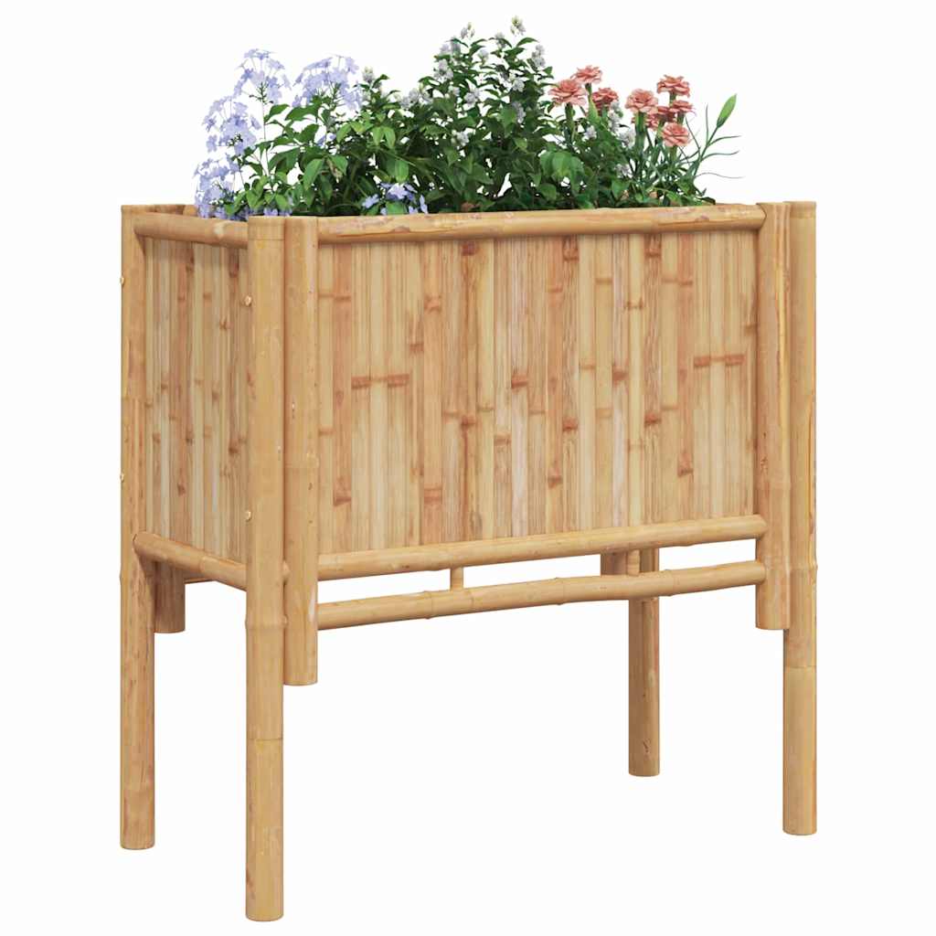 Cama Elevada Marrón 70 X 35 X 70 Cm Bambú_5