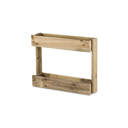 Jardinera Vertical Stand Line Wall 4B Madera Tratada Exterior Hortalia_0