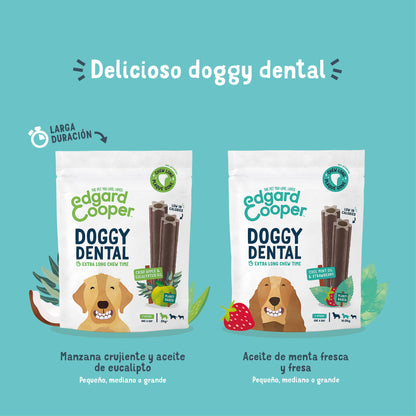Dental de fresa y menta para perro adulto Edgard &amp; Cooper 175 g