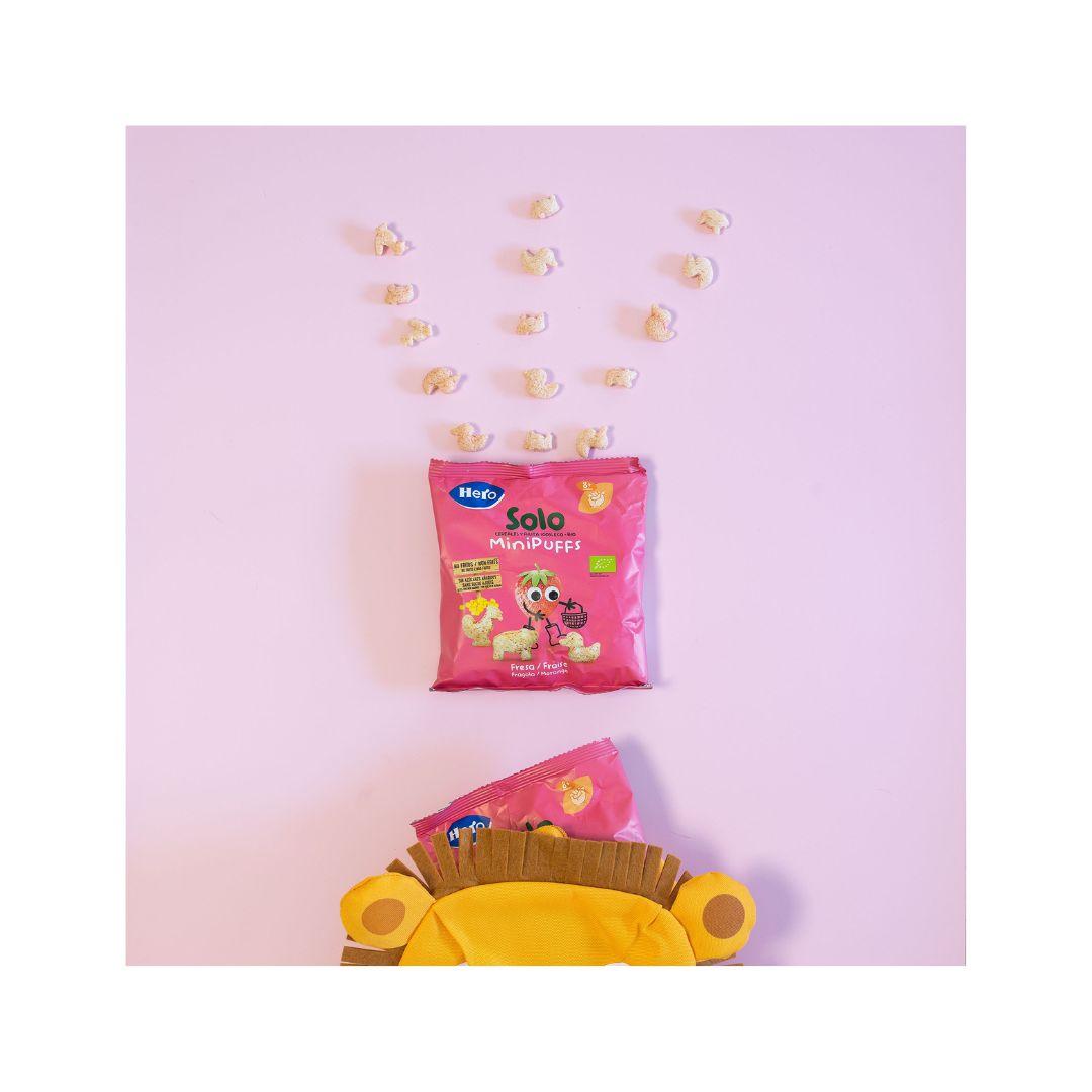 Pack de 7x Eco Morango Snacks 18 g - Hero Solo