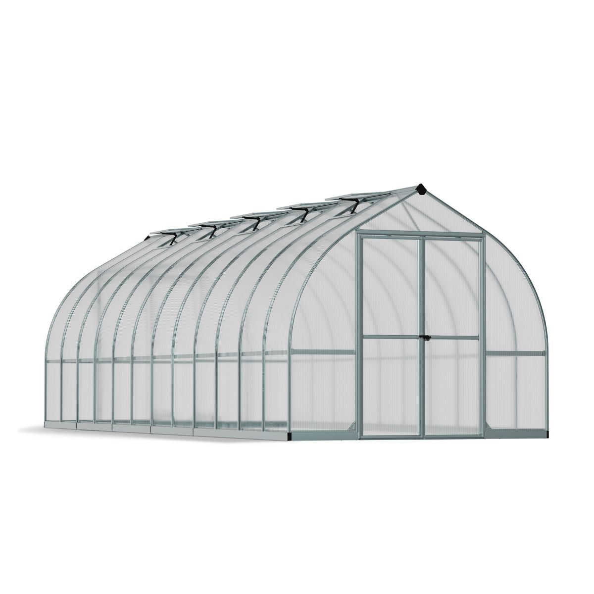 Estufa Canopia Bella Garden Policarbonato 844x244x219 cm Prata Difusa