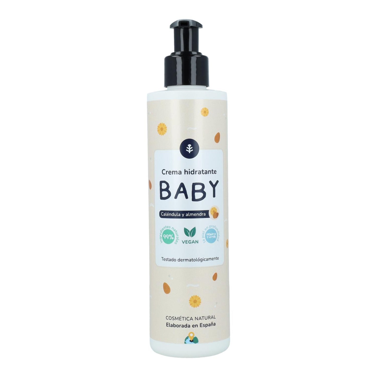 Crema hidratante infantil Caléndula y Almendra Planeta Huerto 250 ml