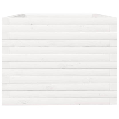 Jardinera Madera Maciza De Pino Blanco 90x60x49,5 Cm_5