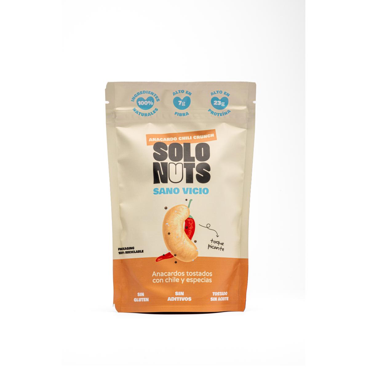 SoloNuts Castanha de Caju Torrada Picante 130g