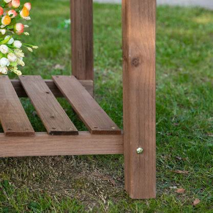 Outsunny Jardinera Elevada De Madera Maciza Para Cultivo De Plantas_4