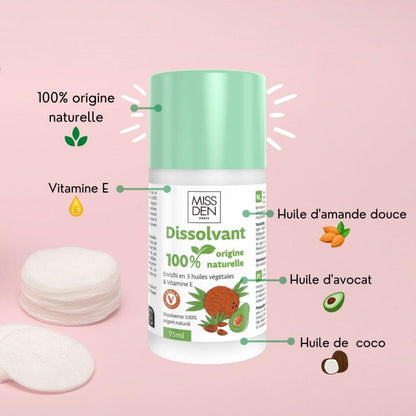 Removedor de verniz 100% natural, Miss Den Paris