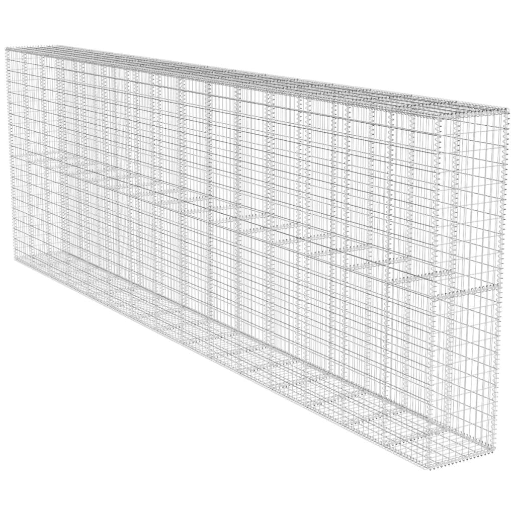 Muro De Gaviones Con Cubierta Acero Galvanizado 600x50x200 Cm / Vetonek_1