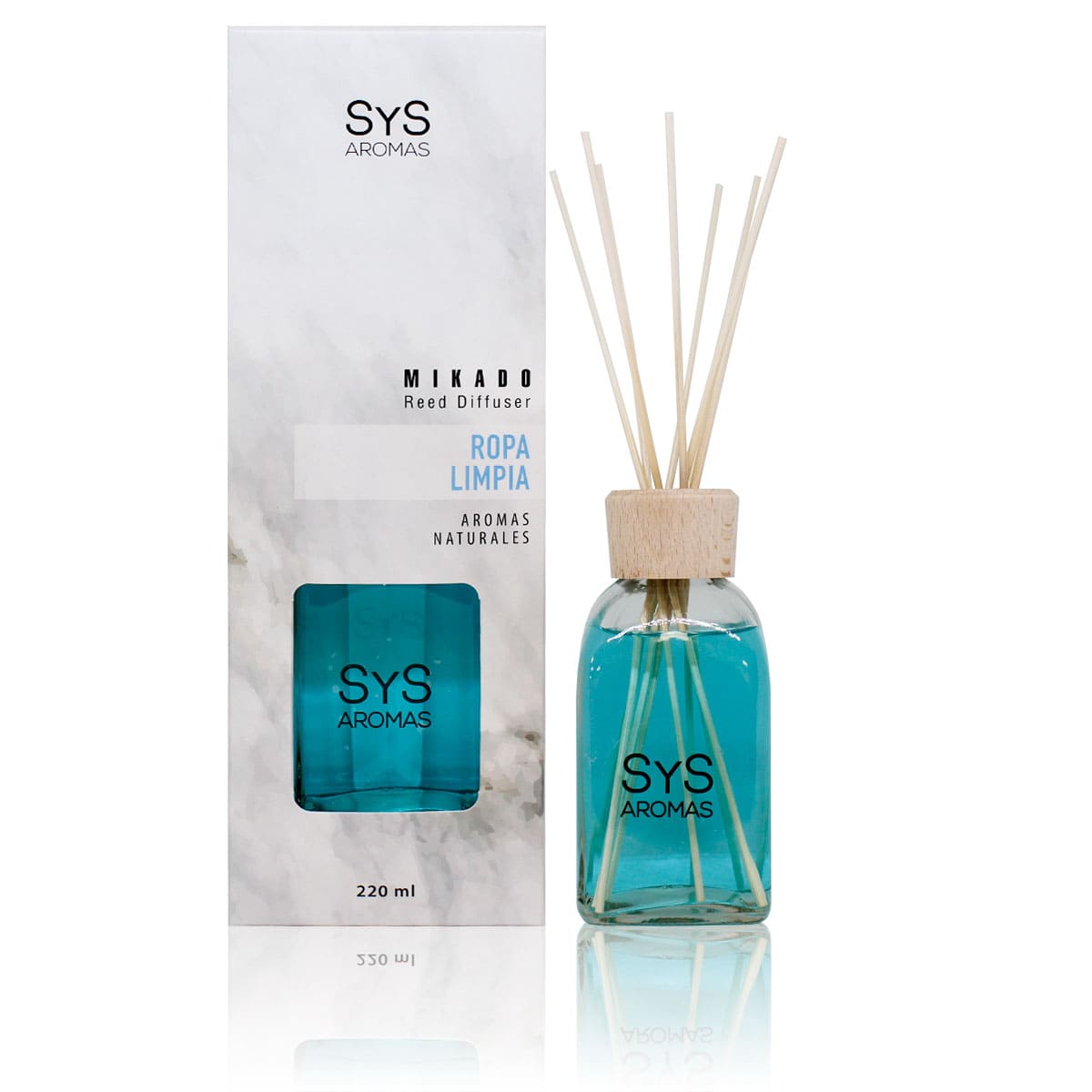 Ambientador Mikado Ropa Limpia 220 ml | Aroma Fresco y Algodón | Sensación de Limpieza | Fragancia Duradera_0