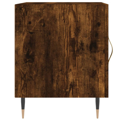 Mesitas Noche 2 Uds Madera Ingeniería Roble Ahumado 40x40x50 Cm_4