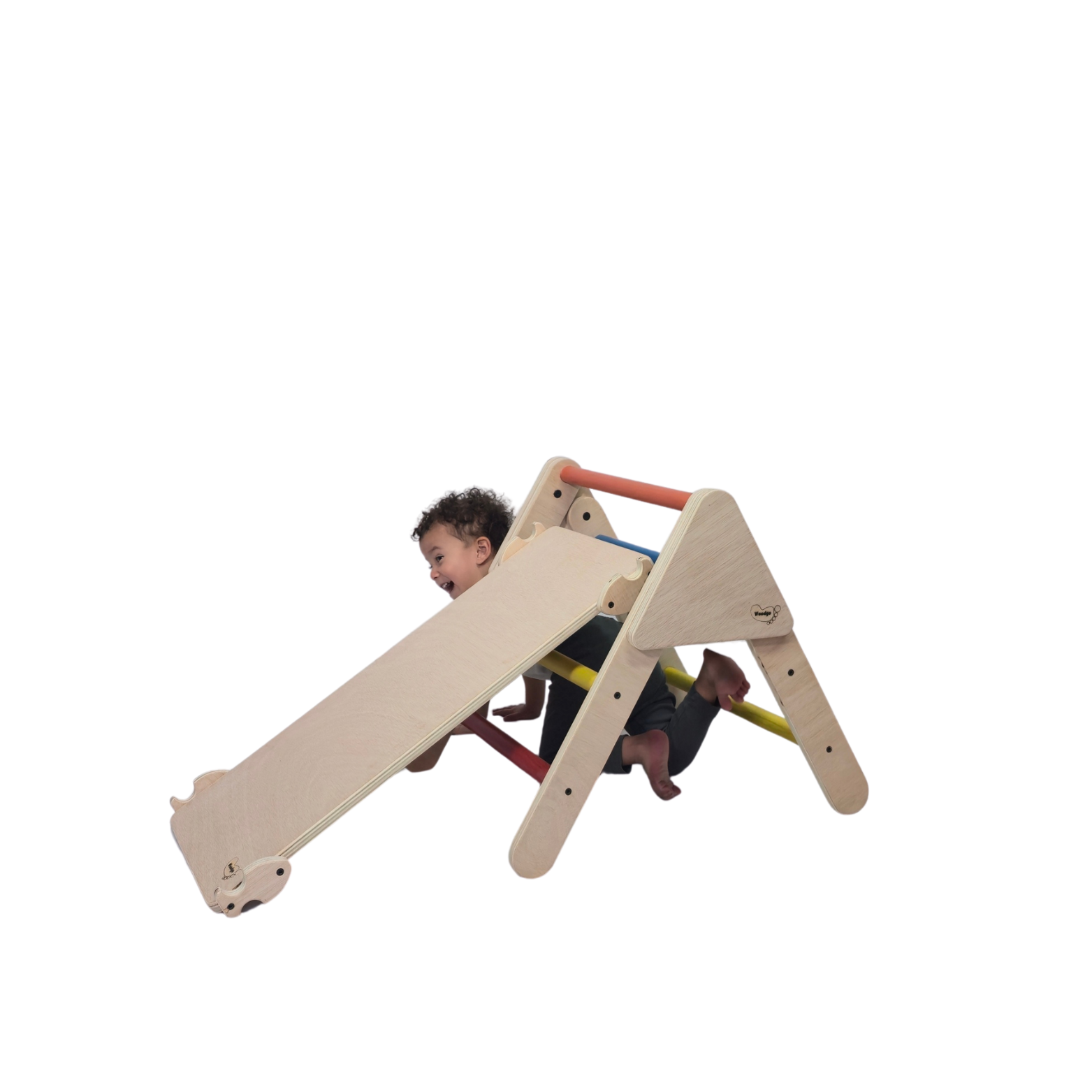 Triángulo Pikler Pequeño + Rampa De Presas. Color_2