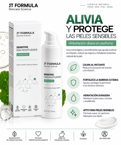 Crema Hidratante Para Piel Sensible, Sin Fragancia_1