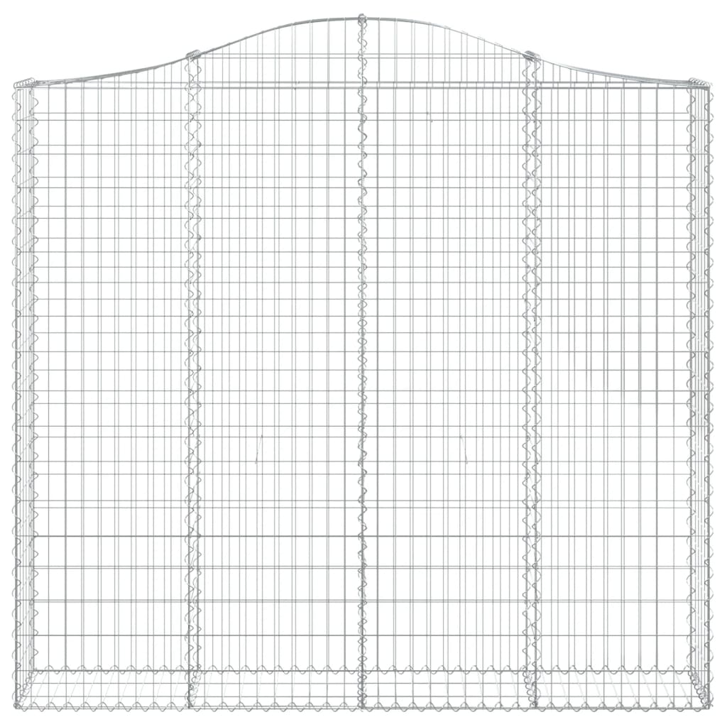Cestas De Gaviones 5 Uds Forma De Arco Hierro 200x30x180/200 Cm_3