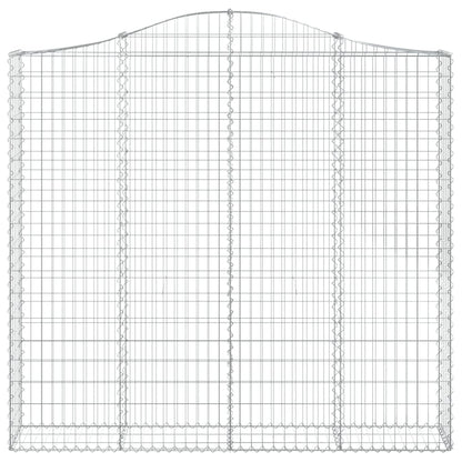 Cestas De Gaviones 5 Uds Forma De Arco Hierro 200x30x180/200 Cm_3