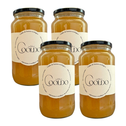 Pack x4 Caldo de Osso Cooldo 870 ml