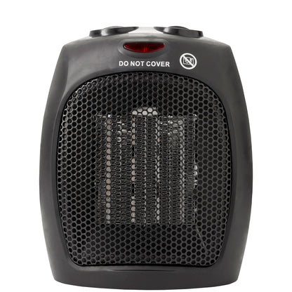 Calefactor Cerámico Portátil Ptc, Termostato Regulable, 2 Niveles Potencia, Función Ventilador, Briebe, Ht1128, Negro_0