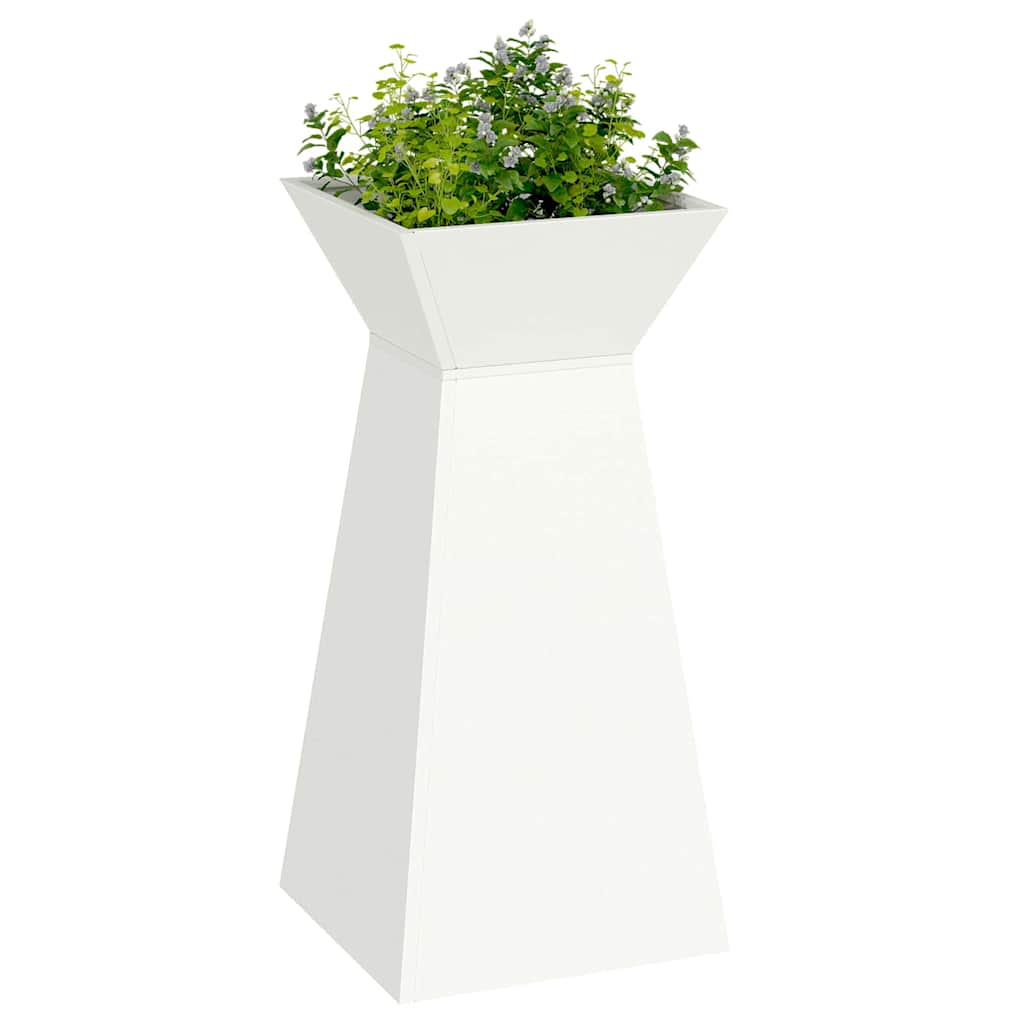 Maceta Pilar 2 Uds. Blanco 35 X 35 X 73 Cm_2