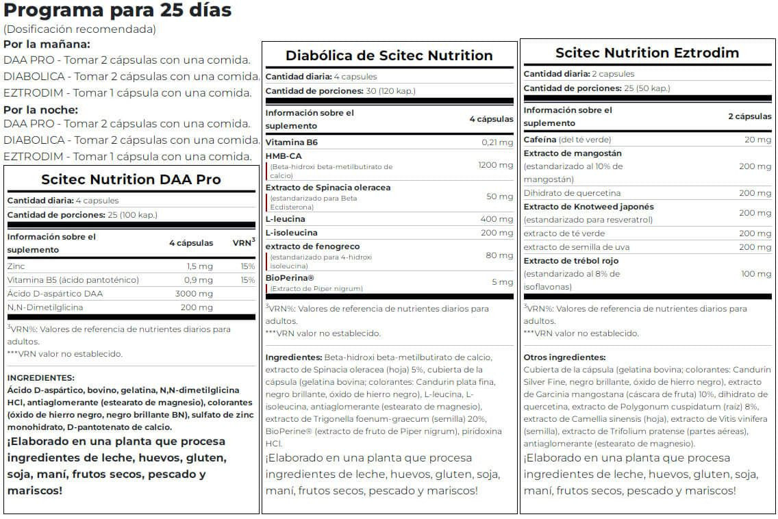 Hos Black Edition - 25 Días - Complejos H Crecimiento - Scitec Nutrition_5