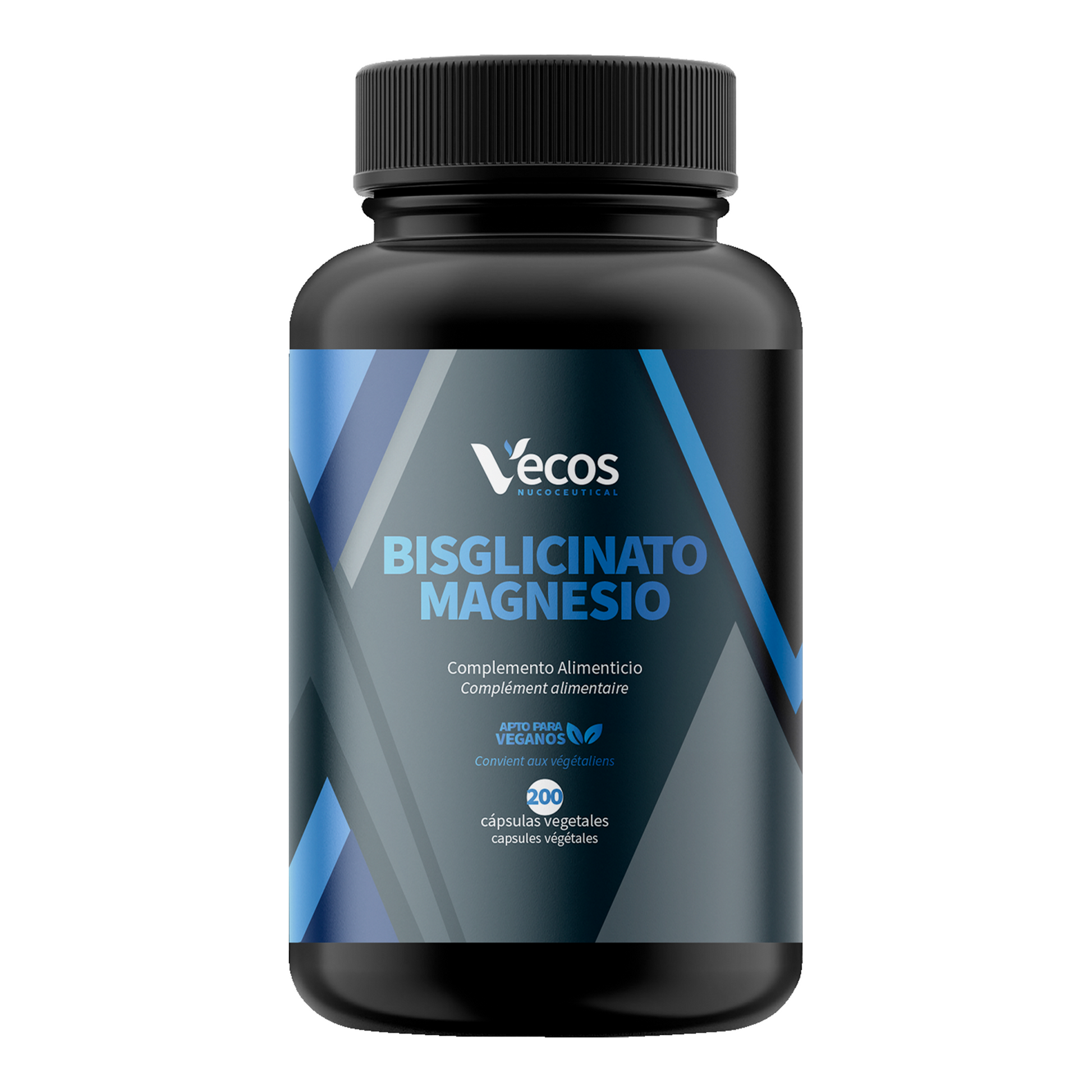 Bisglicinato de Magnesio 360 mg VECOS (200 cápsulas) | Función muscular y reducción del cansancio | Alta absorción_0