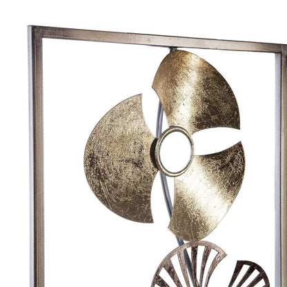 Decoración De Pared Blomma Metal Dorado_1
