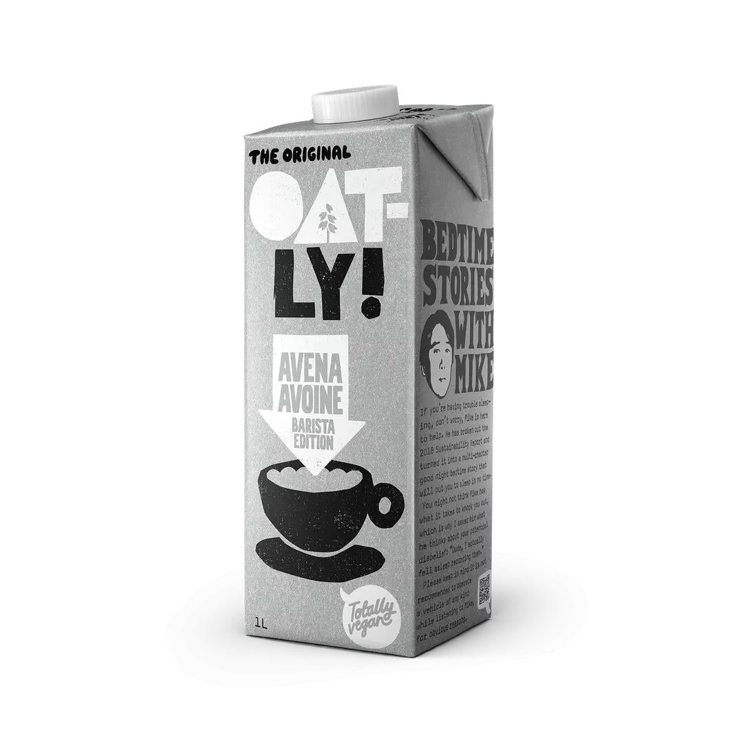 Embalagem de 6 unidades de bebida de aveia Barista Oatly 1 L