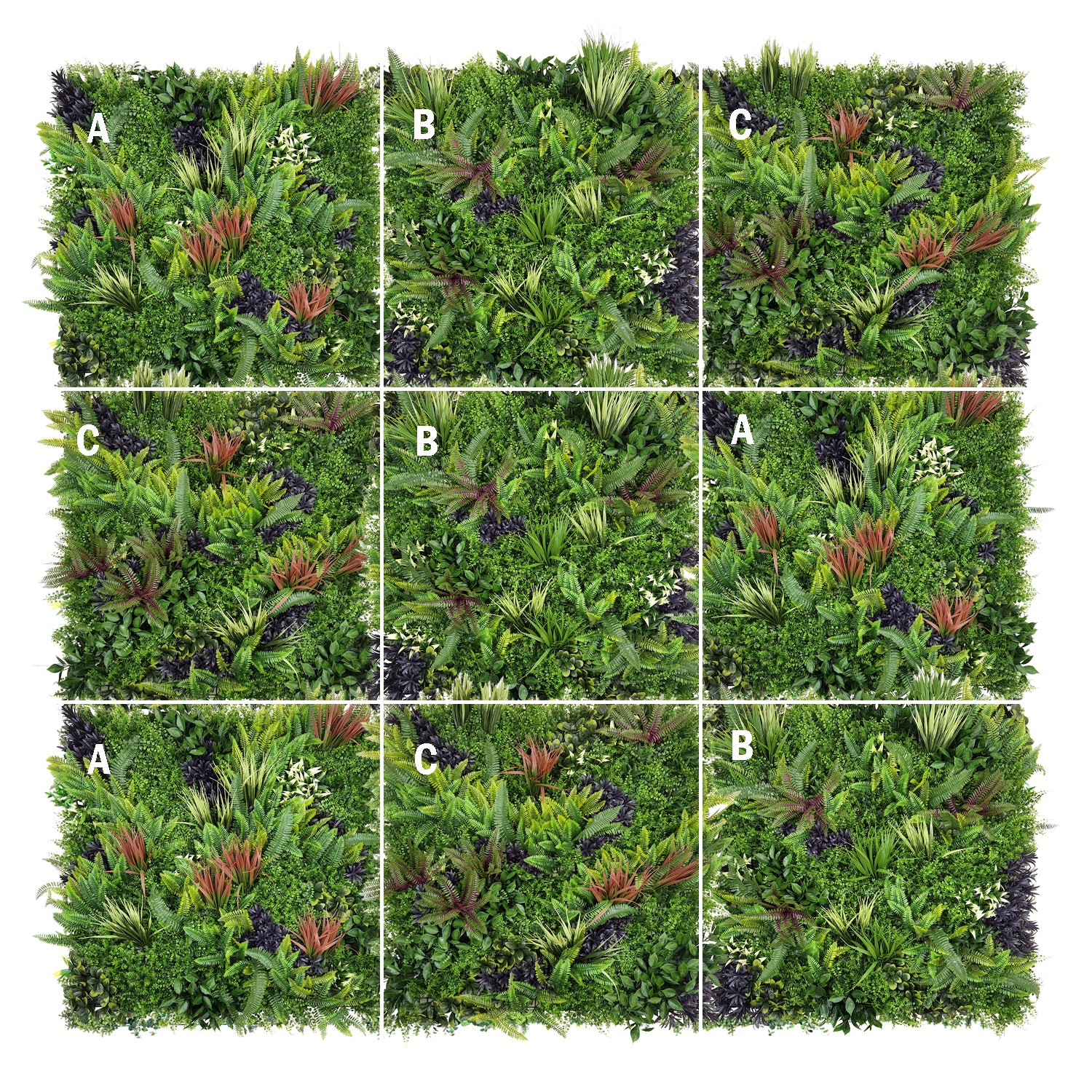 Bonerva | Jardín Vertical Amazonas | Pack 3 Piezas 100x100 Cm_4