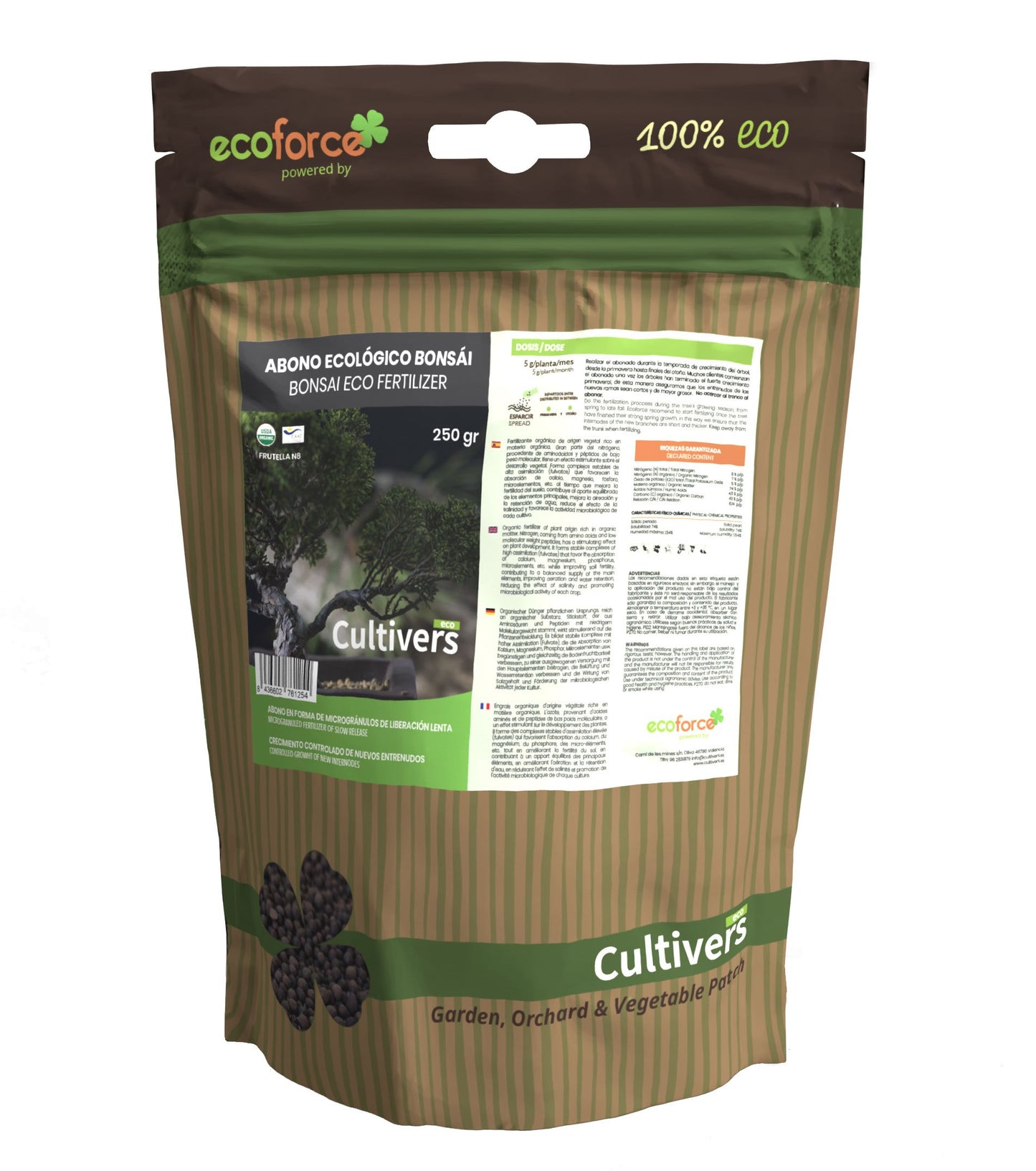 Abono Bonsai Ecológico Cultivers 2x1kg_0