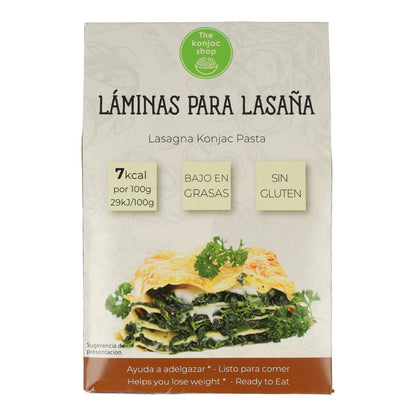 Folhas de lasanha konjac The Konjac Shop 200g