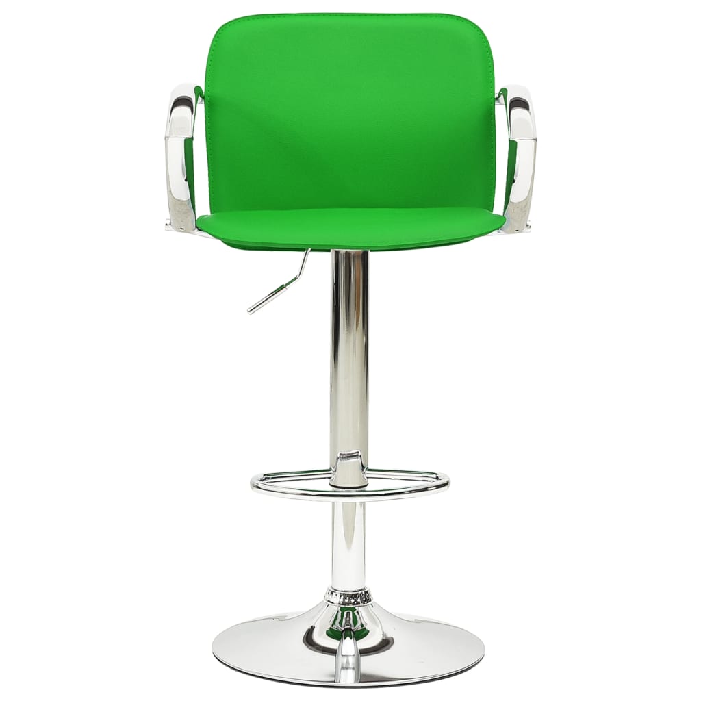 Taburetes De Cocina 2 Unidades Cuero Artificial Verde_1