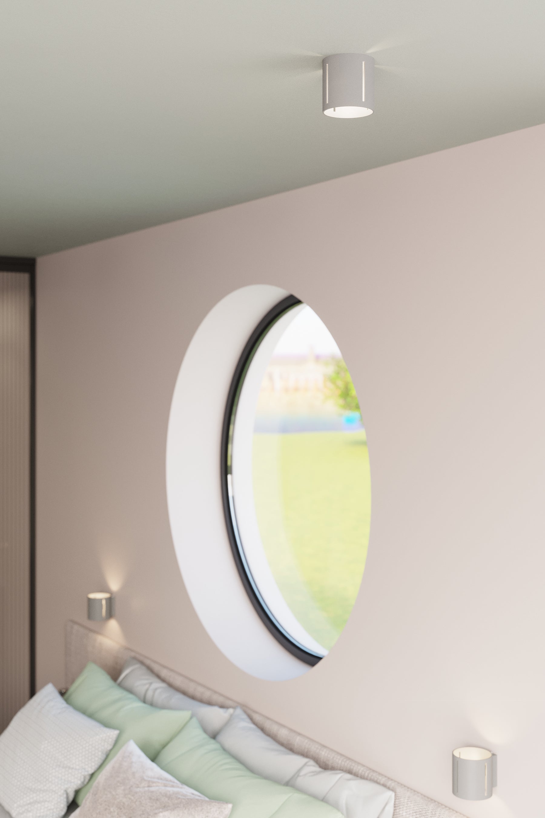 Aplique De Pared Inez Gris, G9_4