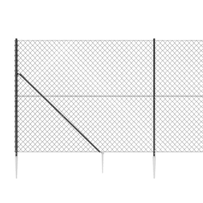 Cerca De Alambre Con Pinchos De Anclaje Gris Antracita 1,8x10 M / Vetonek_3
