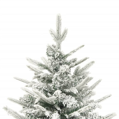 Vidaxl Árbol De Navidad Artificial Con Nieve Pvc Y Pe Verde 120 Cm_1