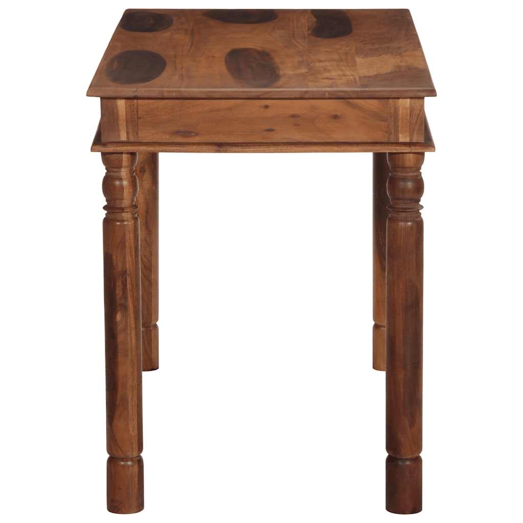 Mesa De Comedor Madera Maciza De Acacia 120x60x77 Cm_1