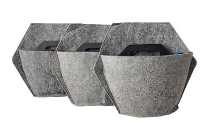 Jardín Vertical Modular Citysens Con Riego Automático De 3 Maceteros – Negro Con Funda Téxtil Reciclada_5