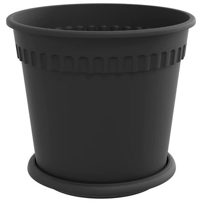 Macetas 6 Uds. Negro Plástico_4