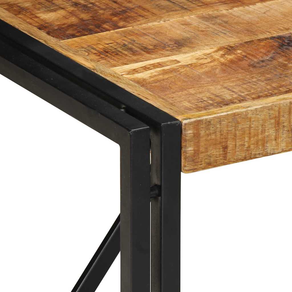 Mesa De Centro 50x50x35 Cm Madera Maciza De Mango_3