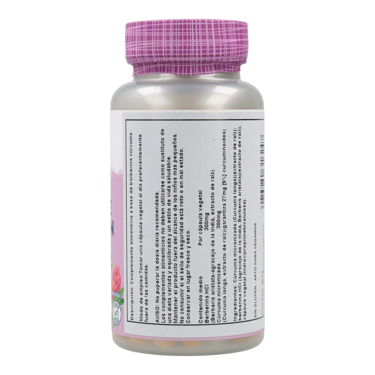 Berberine & Curcuma 600 Mg 60 Caps Solaray