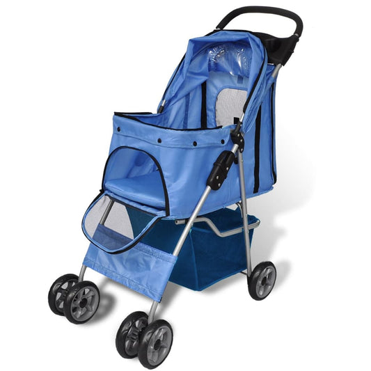 Vidaxl Cochecito Para Perros 15 Kg Azul_0