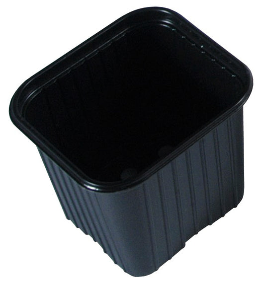 Conjunto de 10 vasos em poliestireno preto 9x9 cm