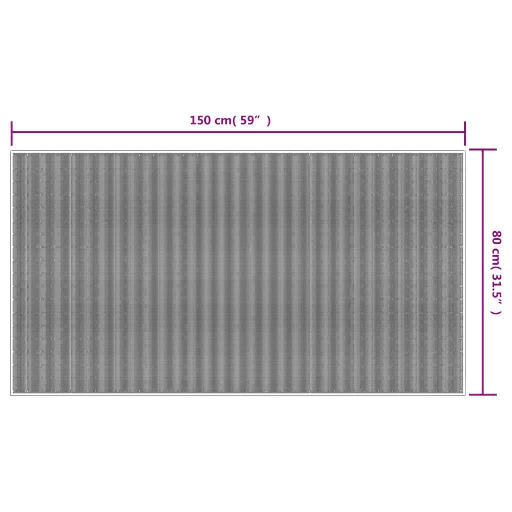 Vidaxl Alfombra De Exterior Gris Y Blanca Reversible 80x150 Cm_2