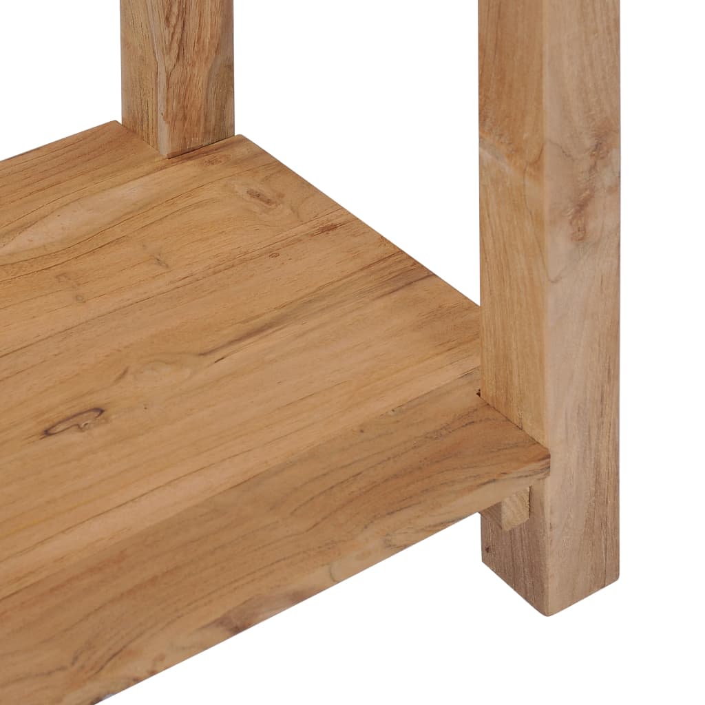 Mesa Consola De Madera Maciza De Teca 120x35x75 Cm_3