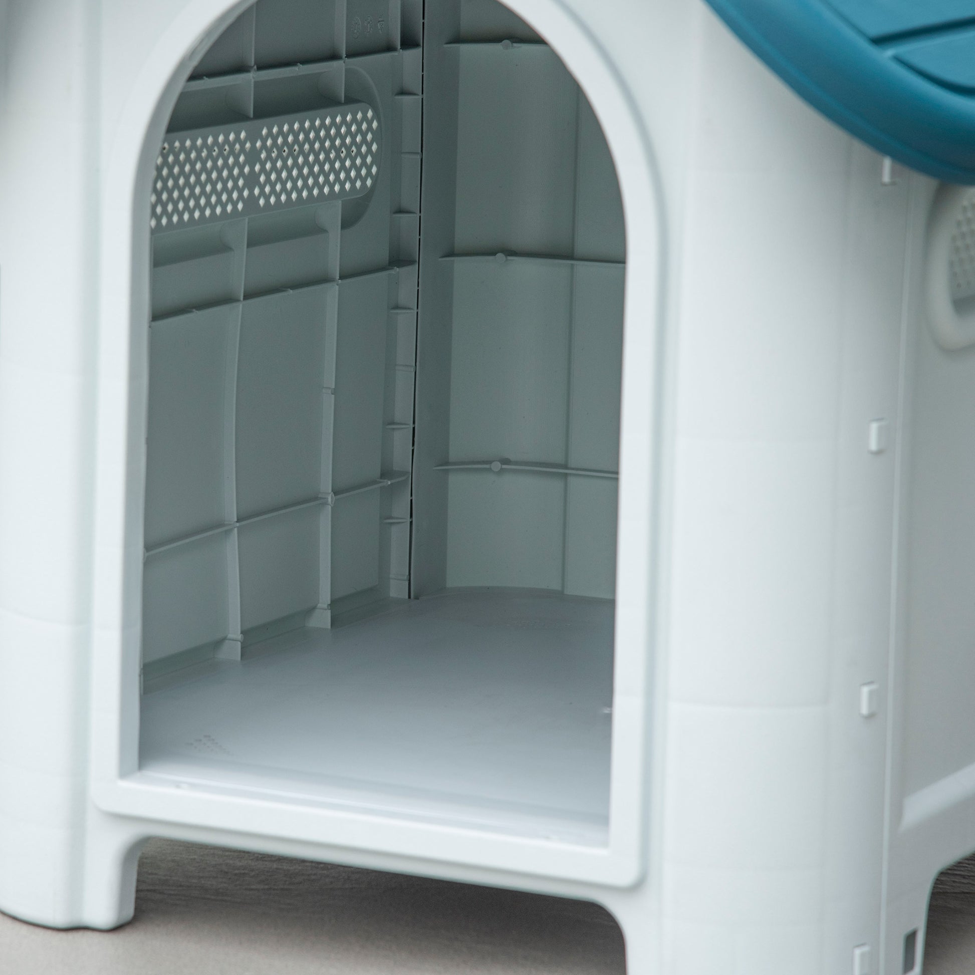 Pawhut Caseta Para Perros Mini Uso Interior Exterior 59x75x66 Cm Azul_4