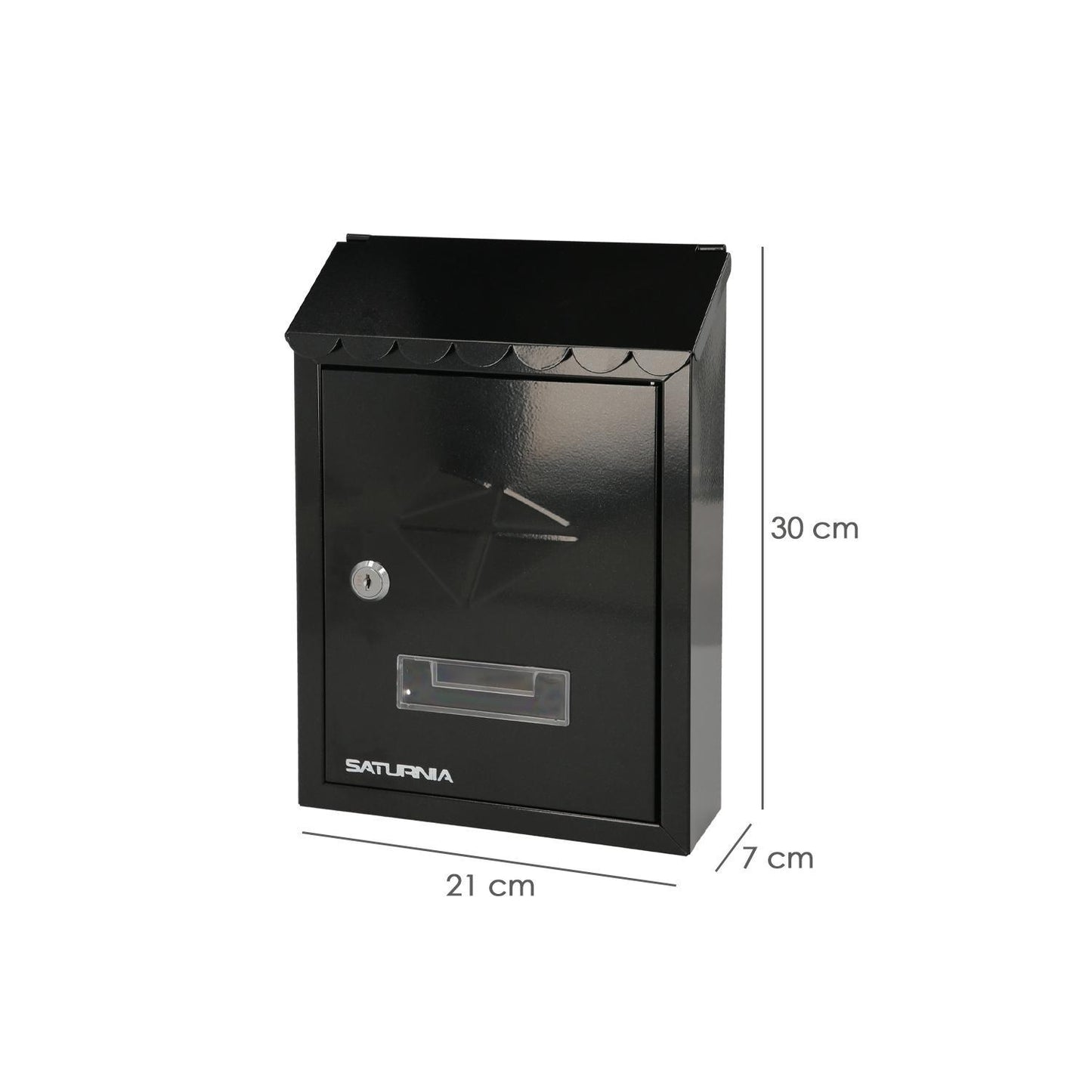 Buzon Exterior Residence 205 X 300 X 70 Mm. Negro_1