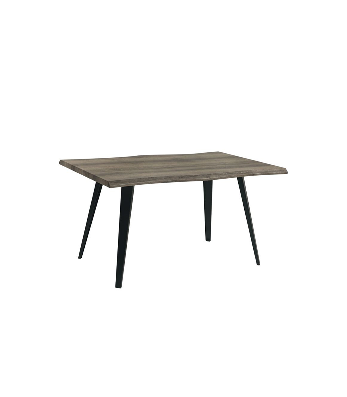 Mesa Rectangular Trunk Dt-1053 Acabado En Color Negro/roble Oscuro, 76cm(alto) 140m(ancho) 90cm(fondo)_0