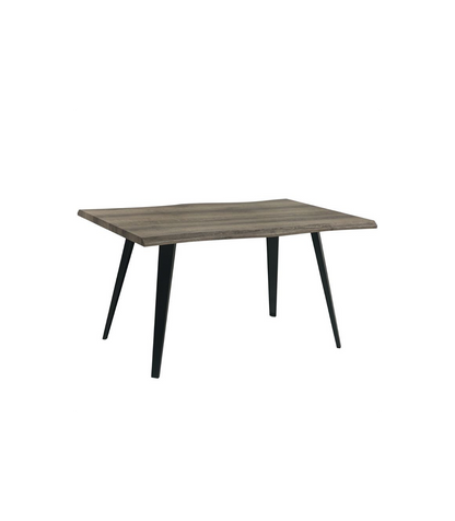 Mesa Rectangular Trunk Dt-1053 Acabado En Color Negro/roble Oscuro, 76cm(alto) 140m(ancho) 90cm(fondo)_0