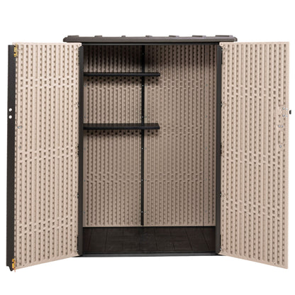 Lifetime Armario Exterior Vertical 1.500 L Rough Cut™ Con Estantes_1
