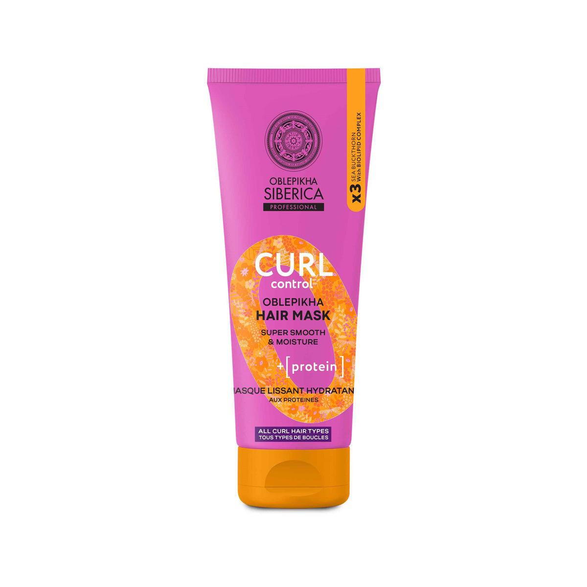 Máscara Capilar Proteica Curl Control, Natura Siberica, 200 ml